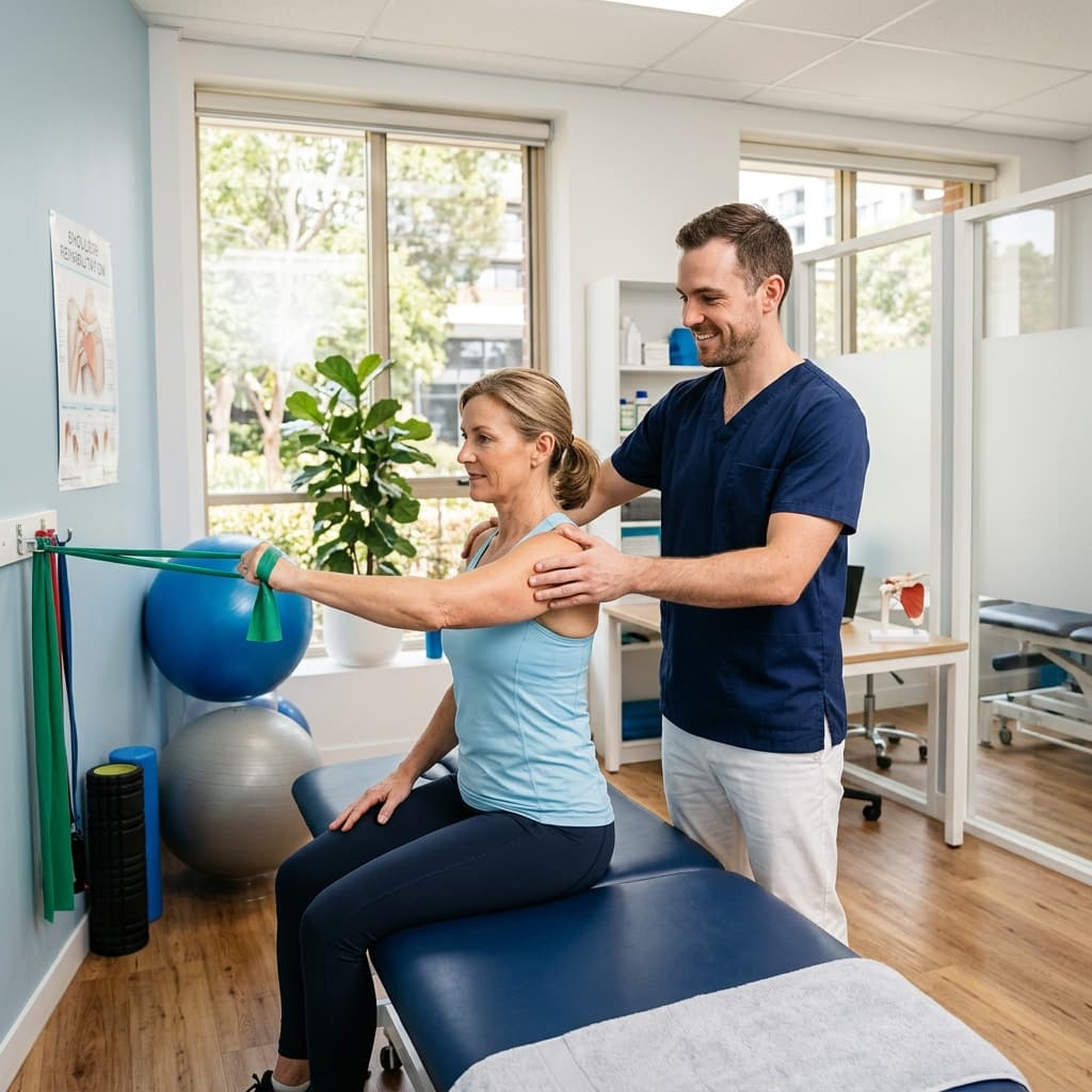 Professional physiotherapy treatment session at Revive Physiotherapy clinic