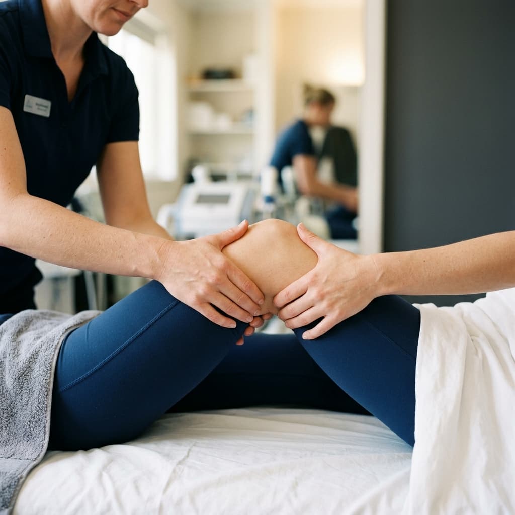 Manual therapy treatment for knee pain rehabilitation